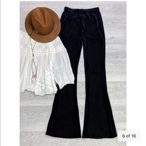 Velvet bell bottoms
